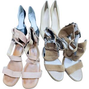 IVANKA TRUMP BCBG LUCKY BRAND HINGE LEATHER  Bundle Lot of 4 Pairs of Shoes Pump